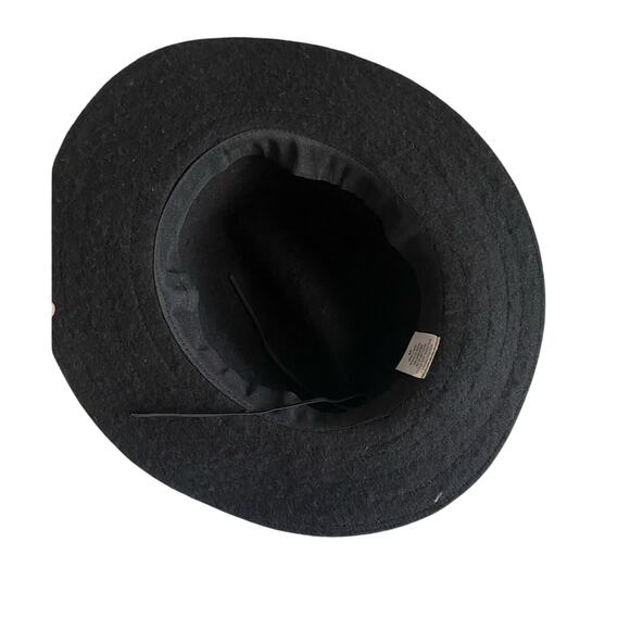 New Boho Chic Women's OS Wool Blend Animal Print Fedora Floppy Adjustable Hat - Picture 4 of 8